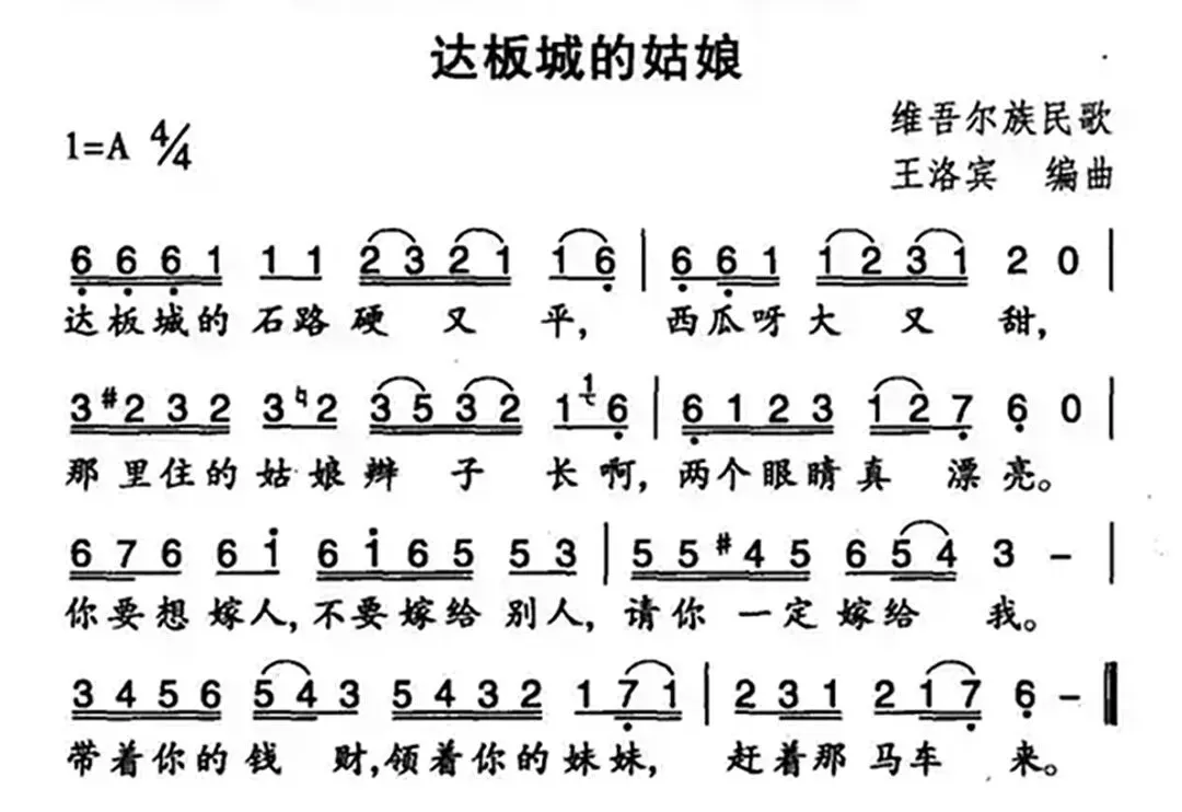 昨日之歌_《达坂城的姑娘》