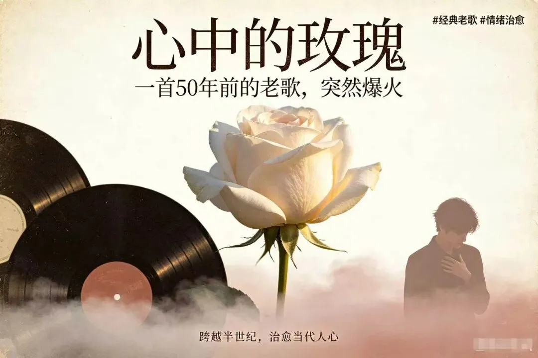 心中的玫瑰 !一首50年前的老歌突然爆火,原来我们都在等这朵玫瑰
