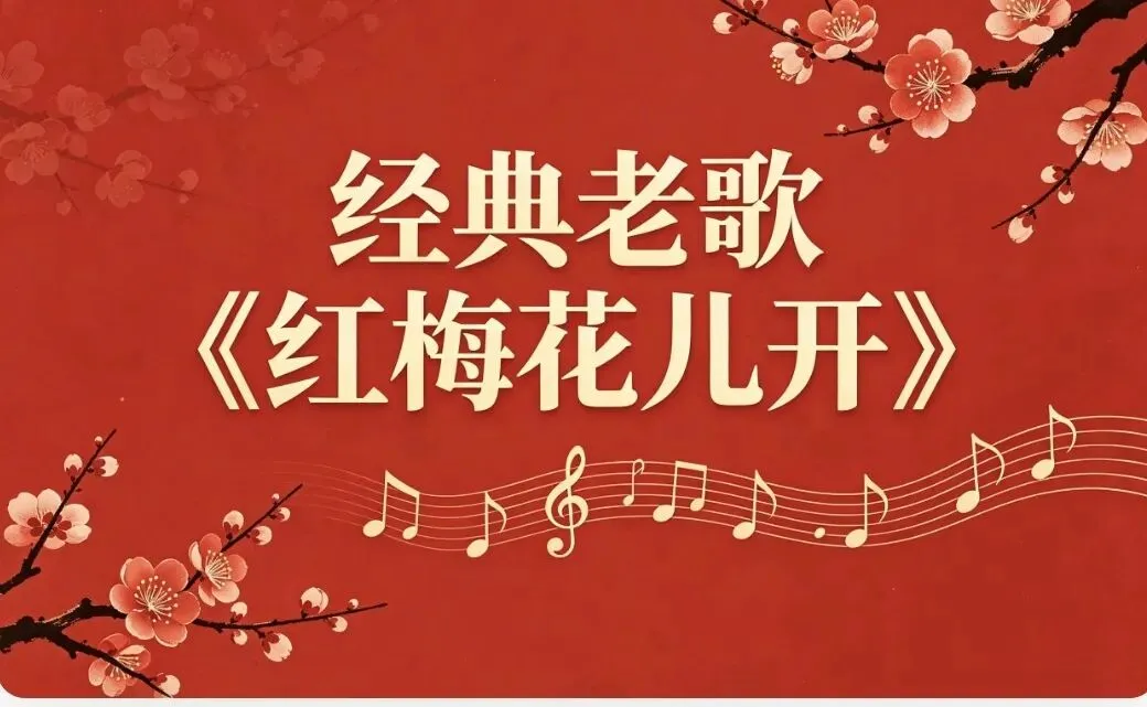 经典老歌红梅花儿开歌词