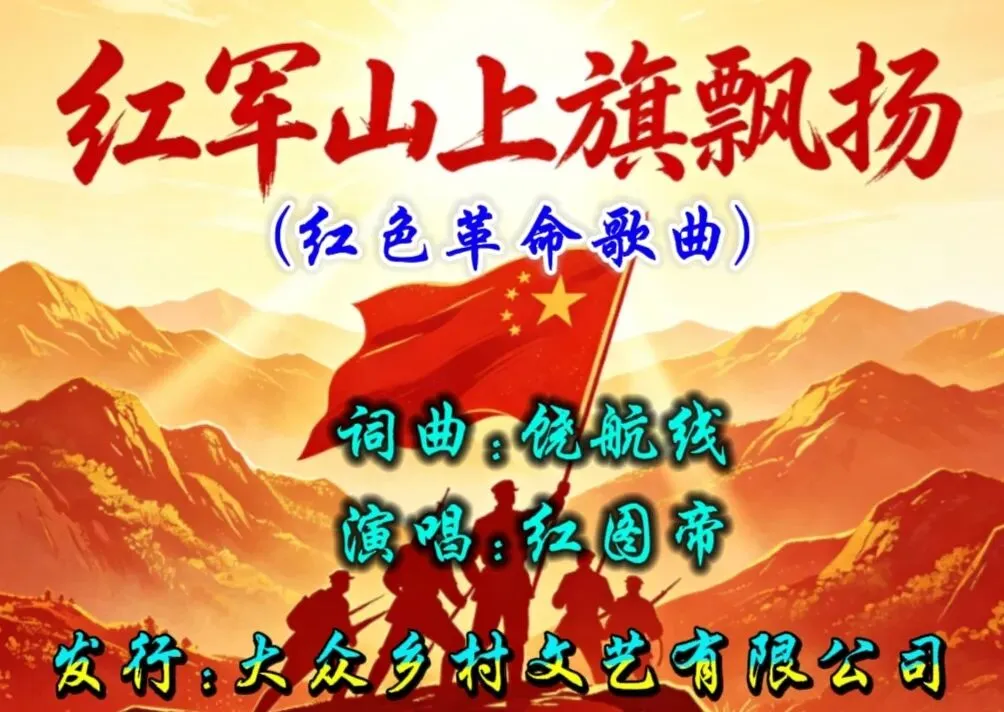 原创红色革命歌曲:《红军山上旗飘扬》词曲:饶航线 演唱:红图帝 发行:大众乡村文艺有限公司