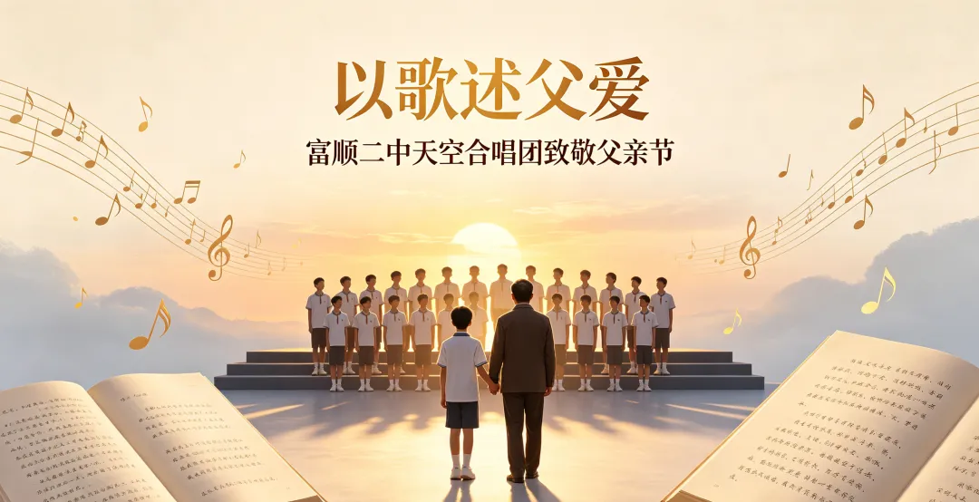 声叙岁月,以歌致爱|富顺二中天空合唱团以省一等奖之声致敬父爱,落地初中合唱实践课题研究成果