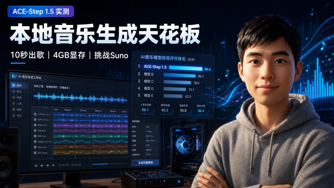 10秒出完整带人声歌曲!4GB显存就能跑ACE-Step 1.5