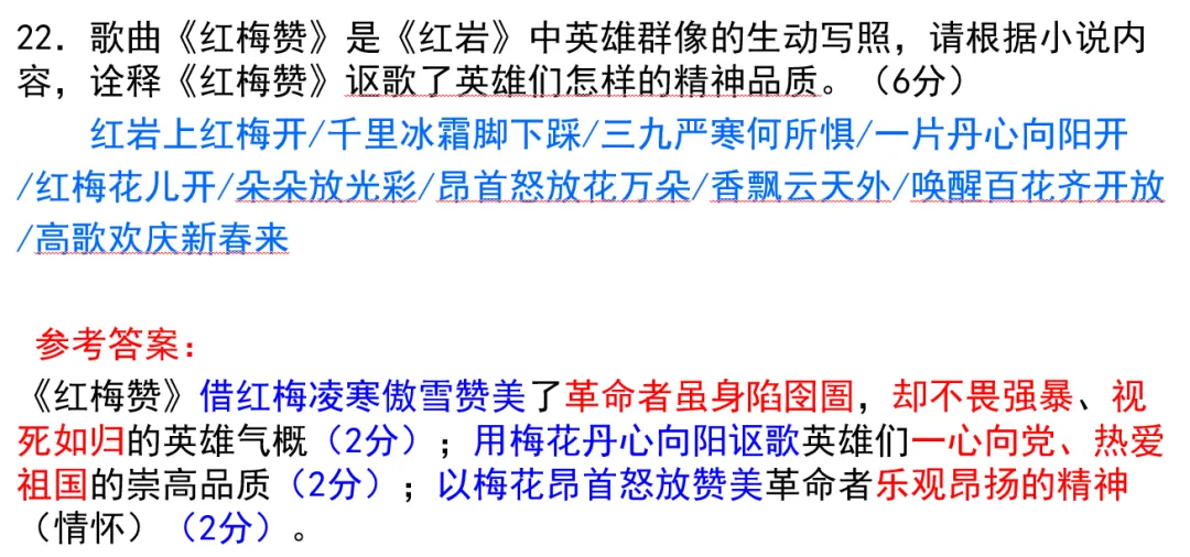 2026高考新题型 | 现代歌曲融入试题 | 精选模拟题