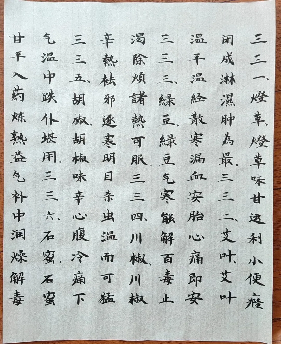 抄写《药性歌括四百味》(十八)