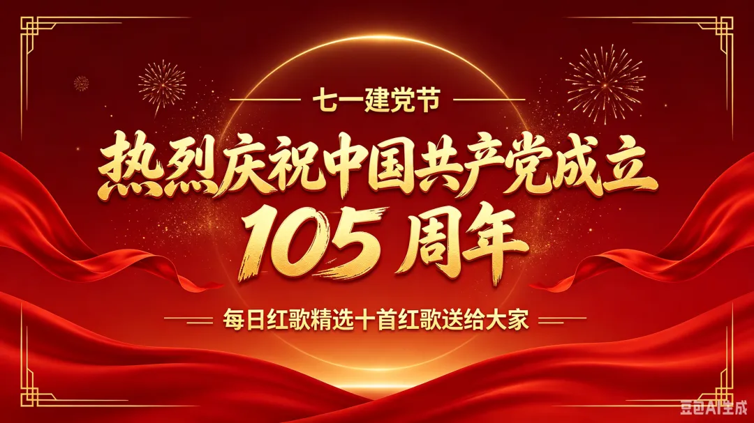 献礼建党105周年,十首经典老歌,唱响时代最强音!