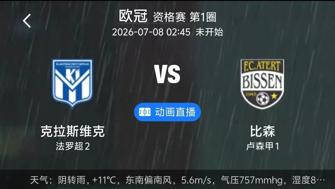 北欧的冰与火之歌:2026/27欧冠资格赛克拉克斯维克vs阿特尔特比森深度解析