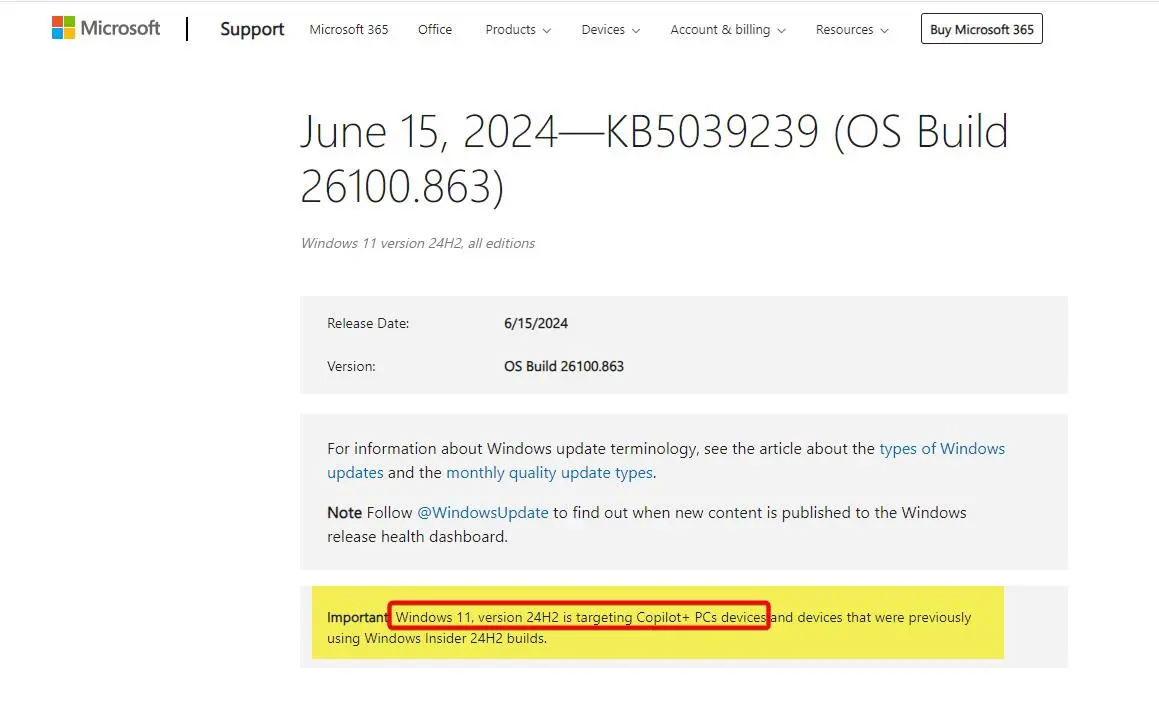 Windows 11 24H2準備好了,但可能不適合你