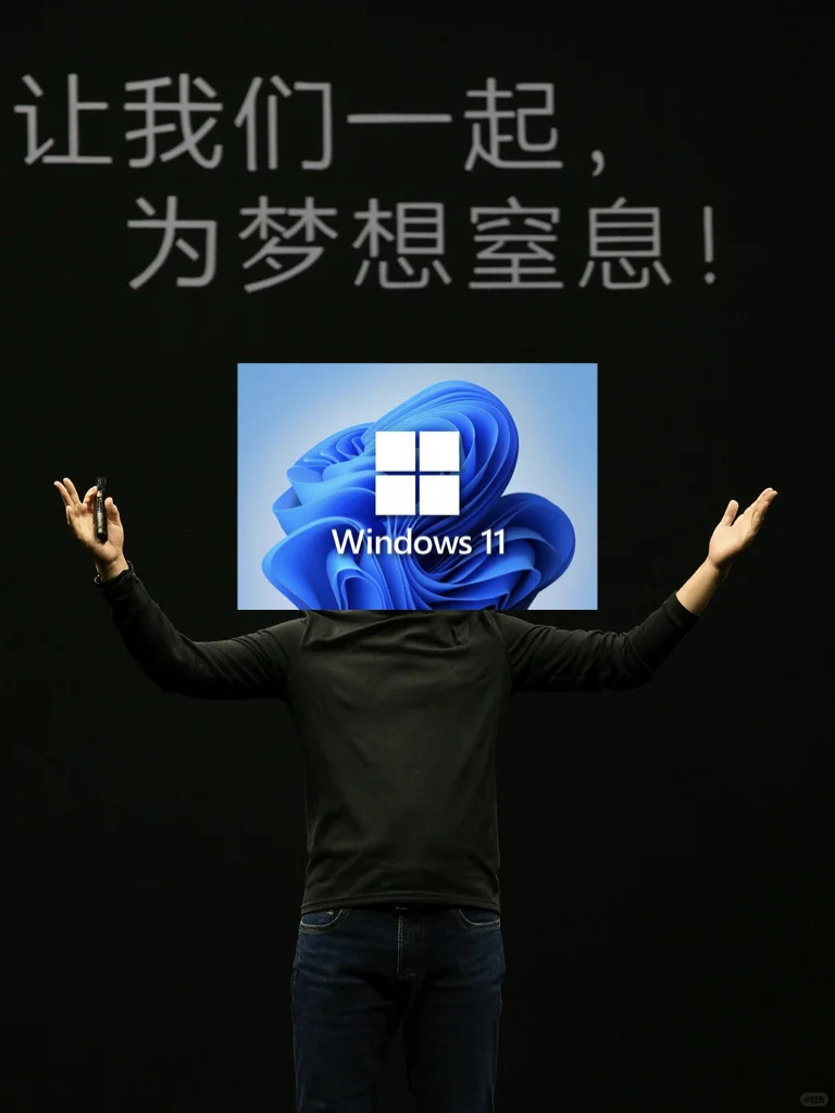 Windows11：让我们一起，为梦想窒息！