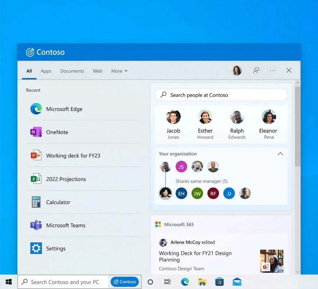 微软正重新调整Win11 的Windows 搜索界面
