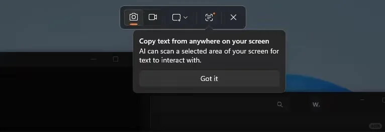 微软Win11新功能上线:无需截图直接薅文字