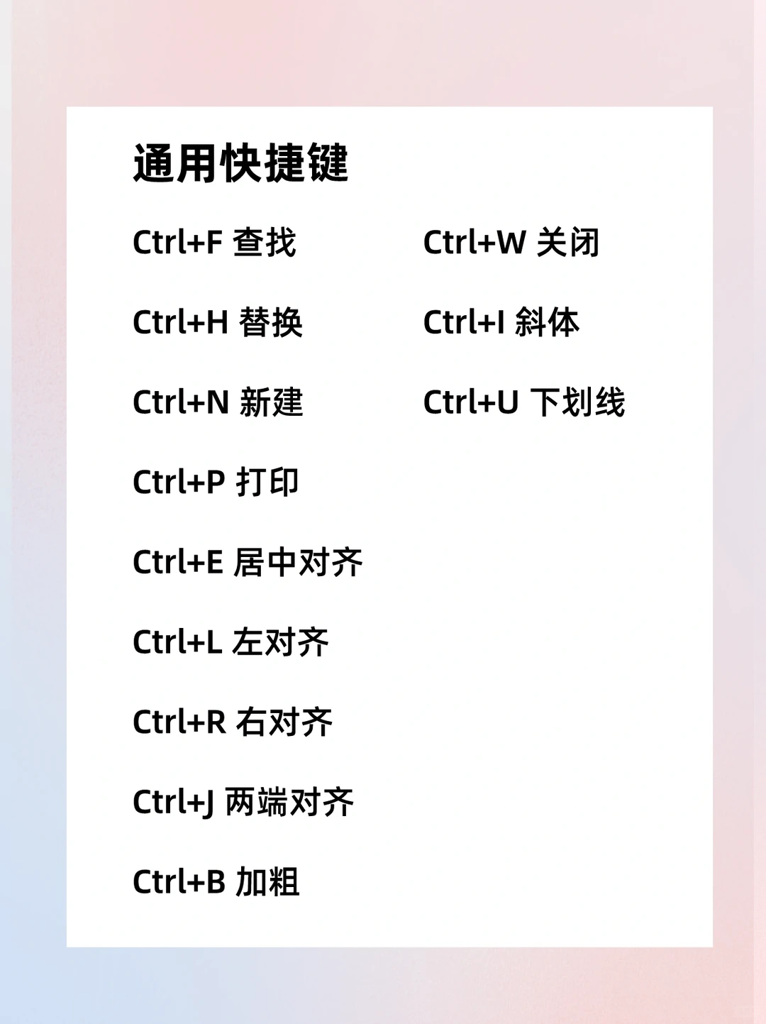 效率提升 |除了Ctrl+C必学的办公快捷键