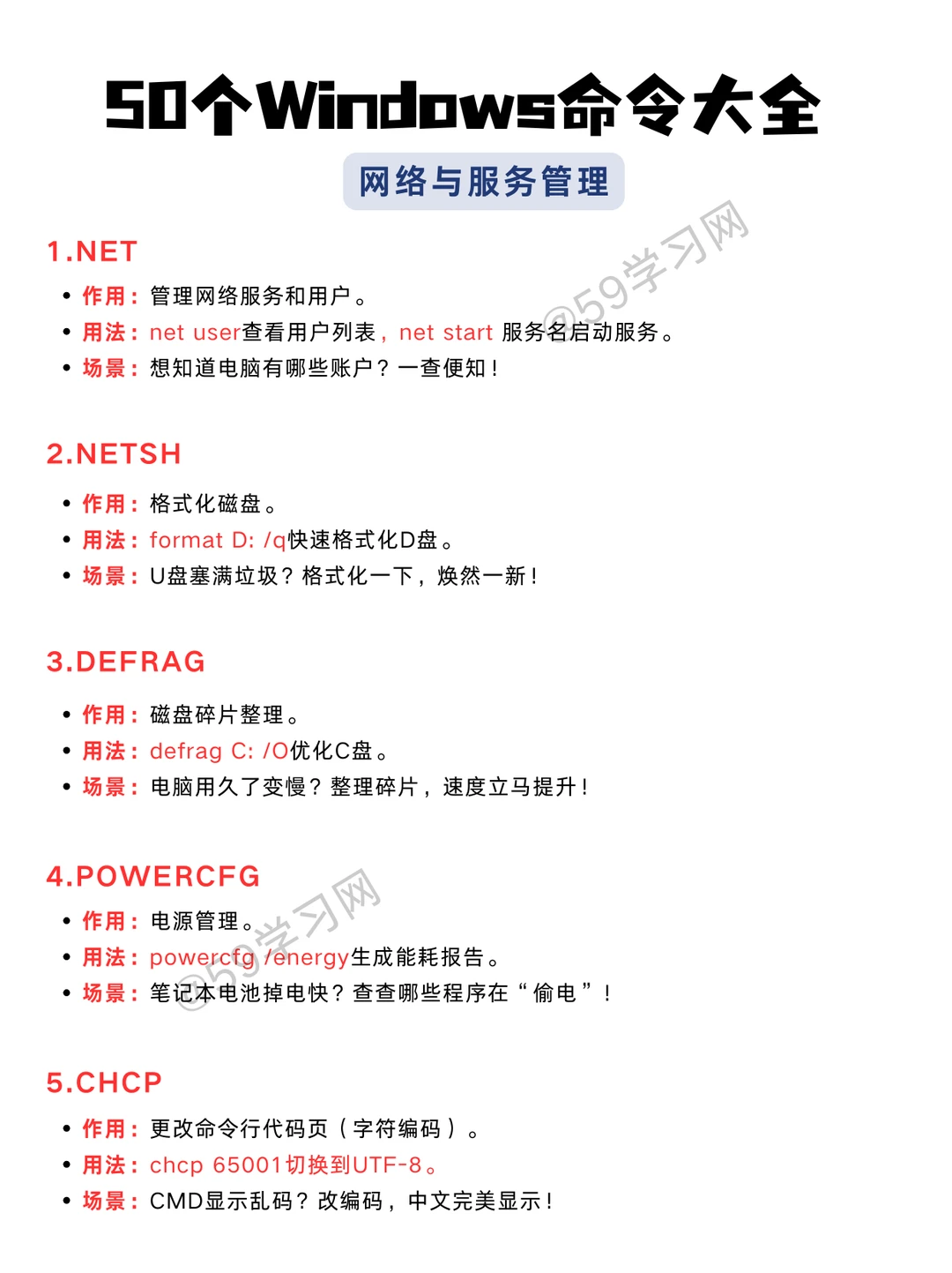 运维必备！50个Windows命令大全