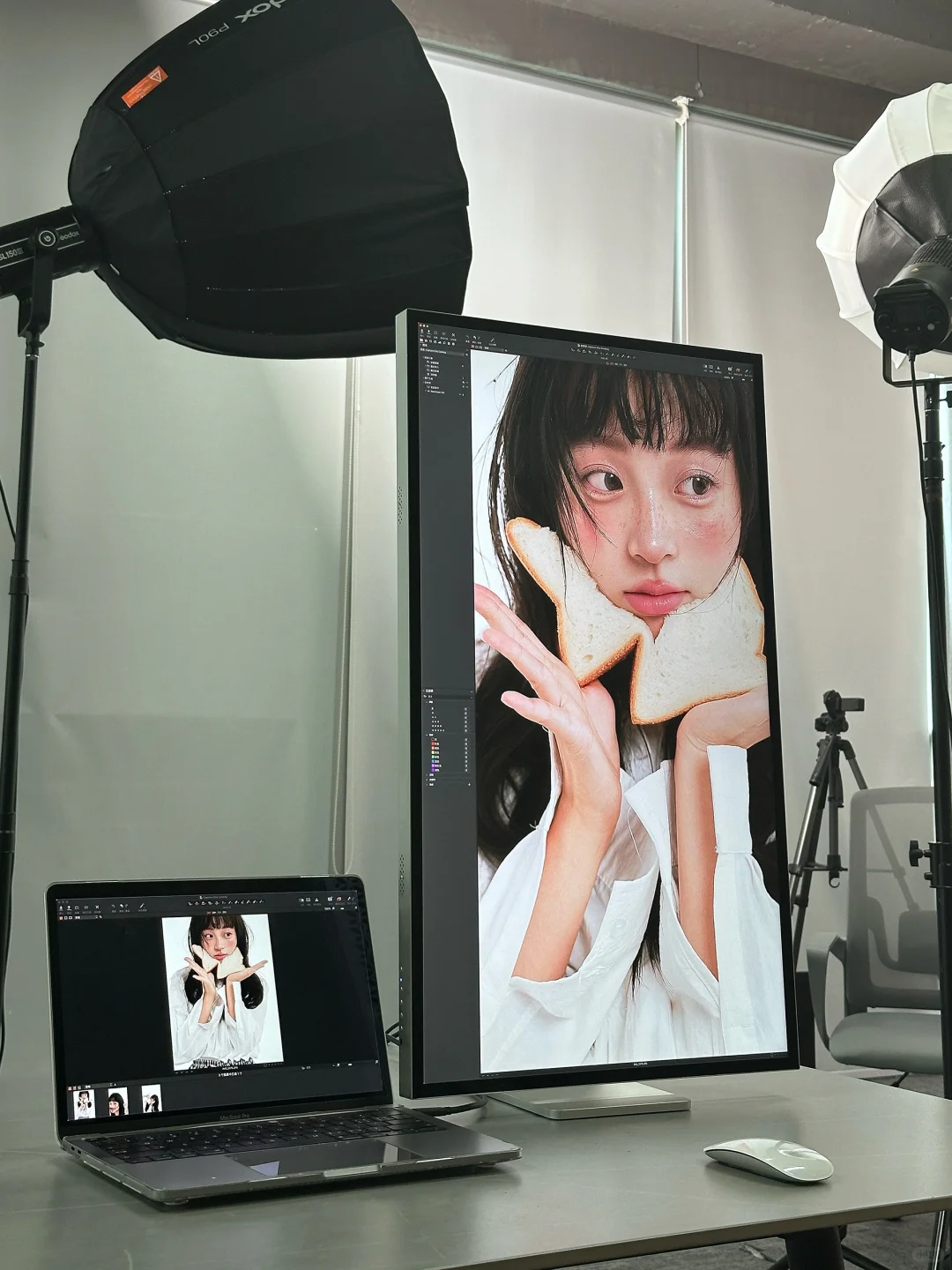 终于找到MacBook外接4k显示器联机拍摄出片