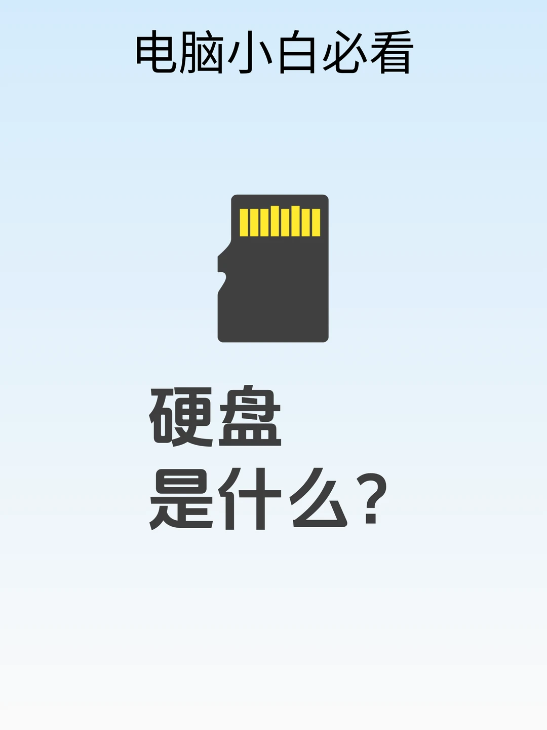 📁1分钟搞懂电脑硬盘
