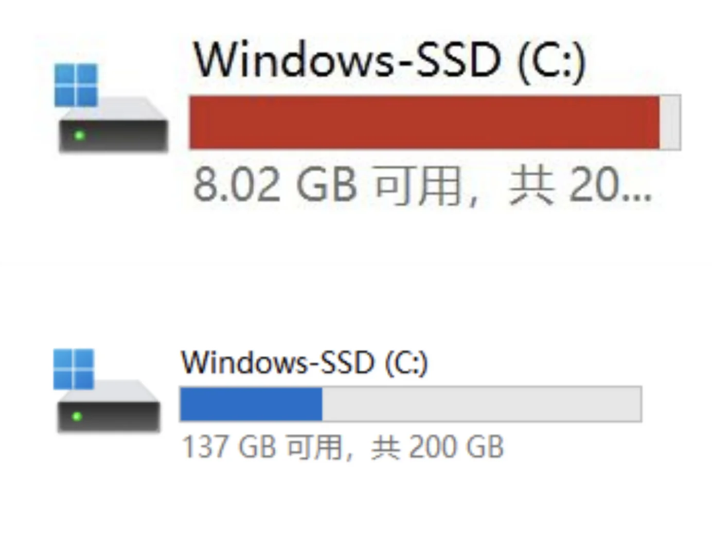 我的C盘复活了,发现了一个120G的Temp文件