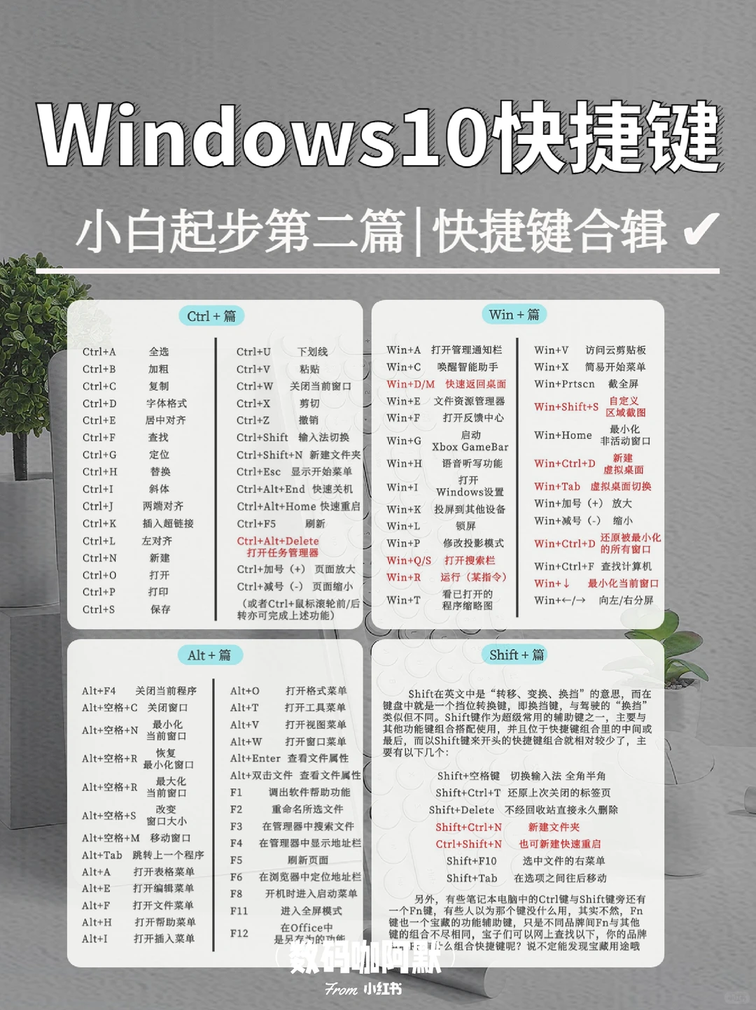 效率翻倍🔥Windows10常用快捷键合辑