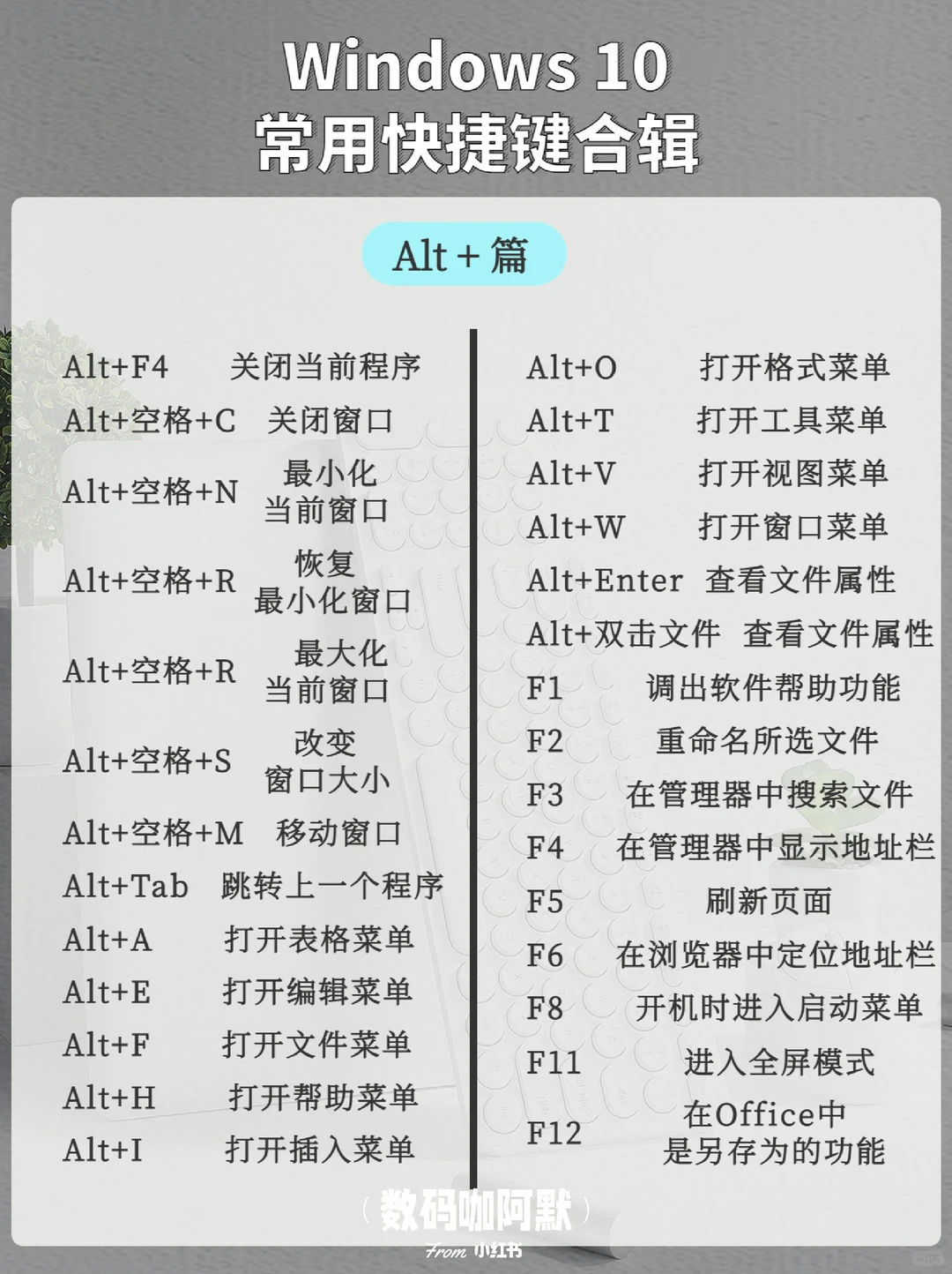 效率翻倍🔥Windows10常用快捷键合辑