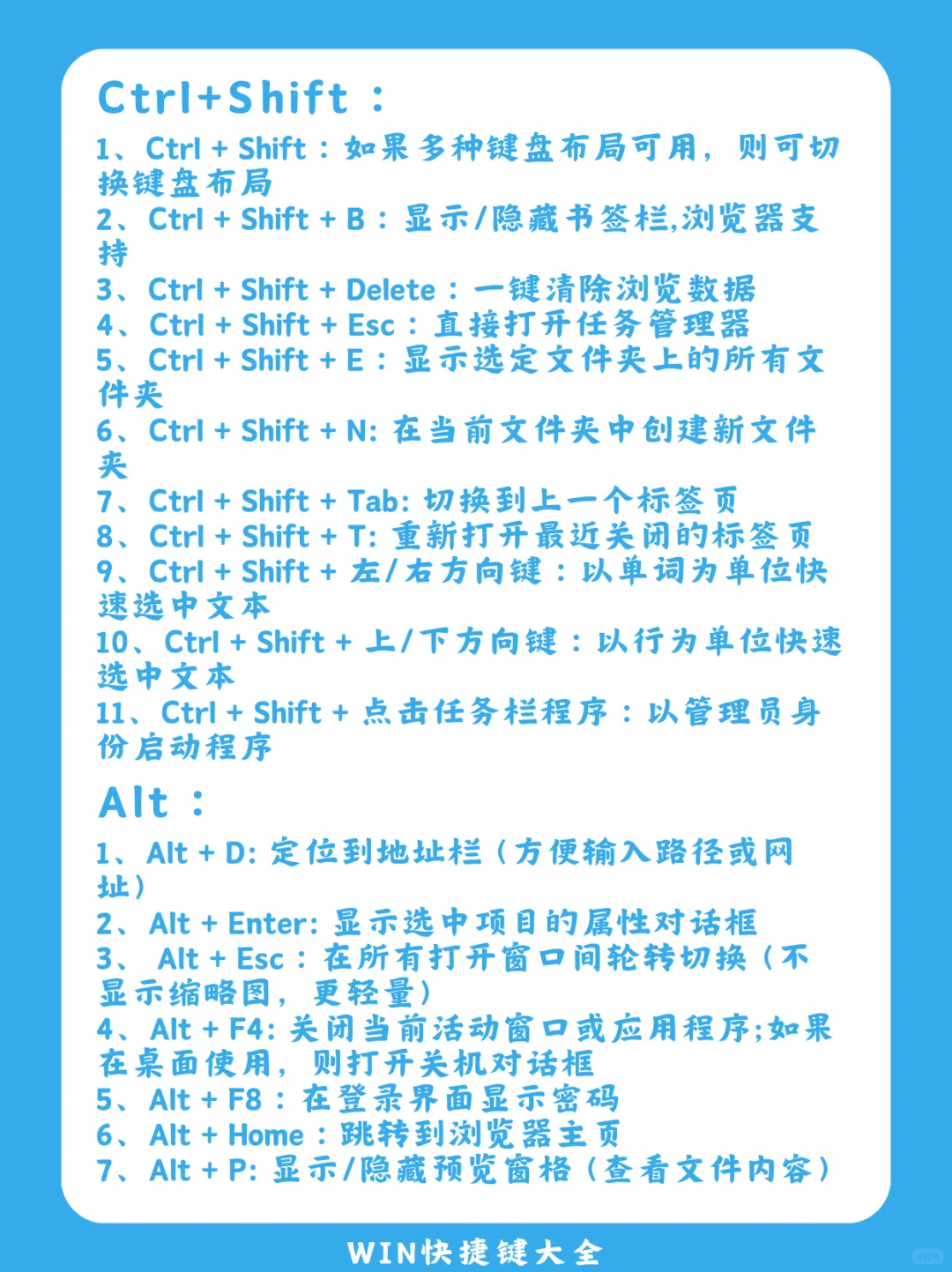 一篇就够了！windows快捷键大全！