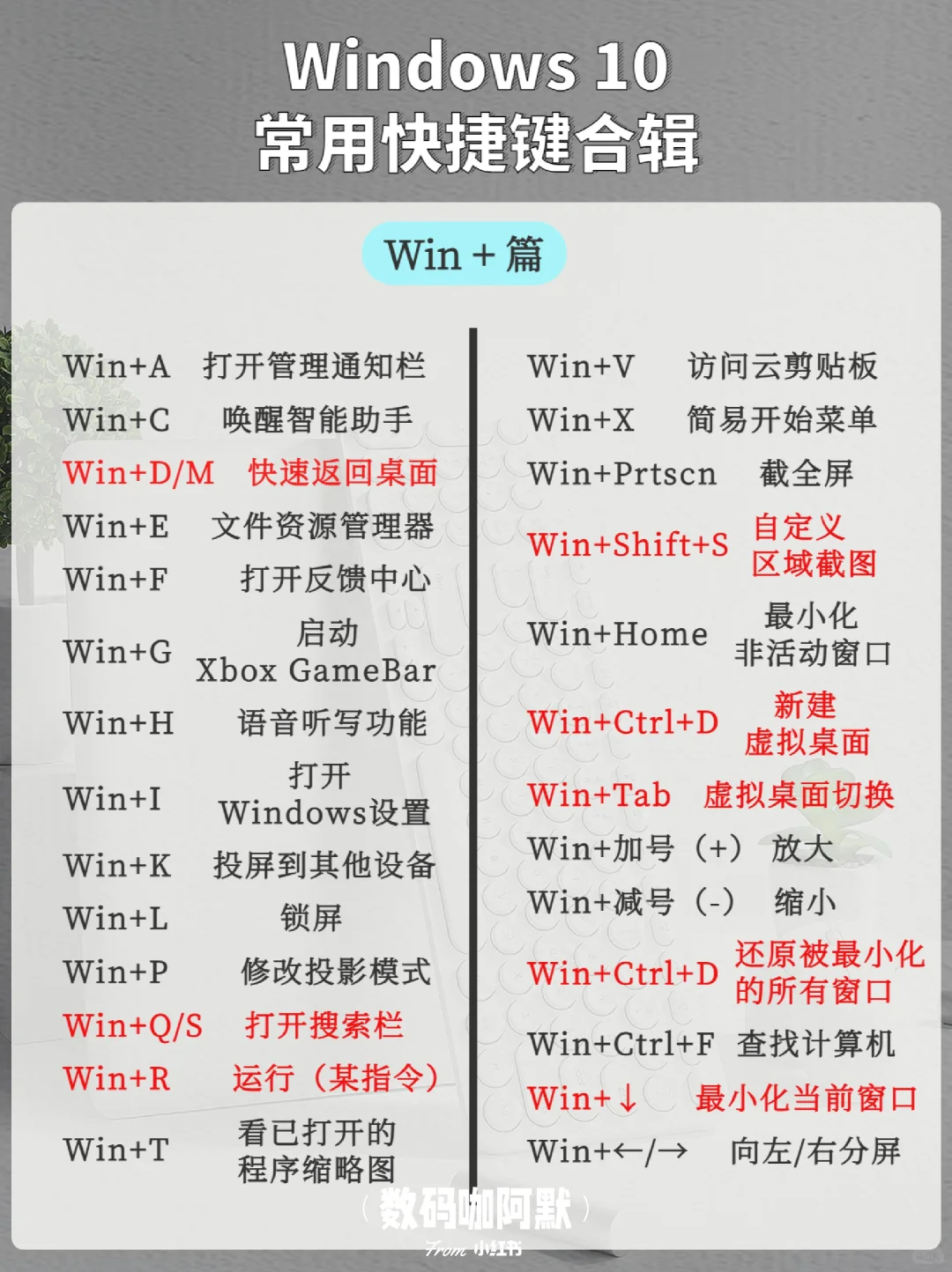 效率翻倍🔥Windows10常用快捷键合辑