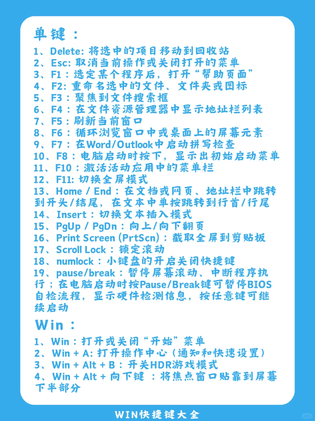 一篇就够了！windows快捷键大全！