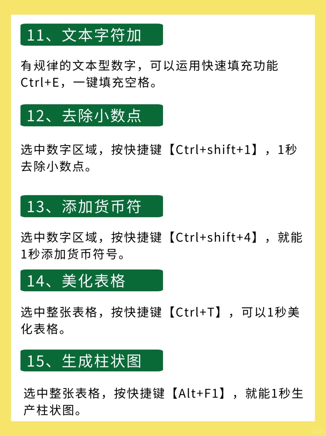 Excel实用办公小技巧！