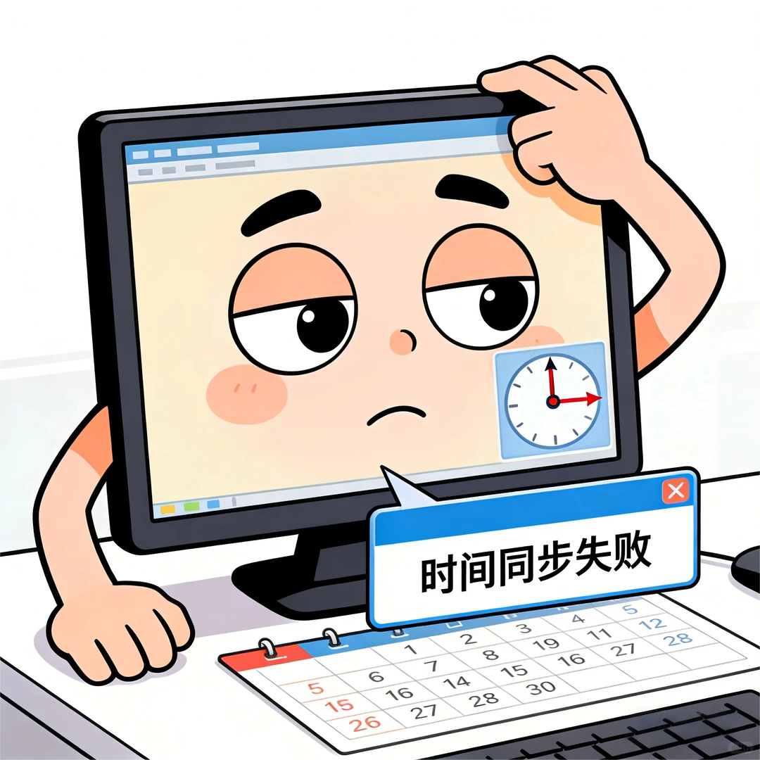 电脑桌面时间不更新怎么办?