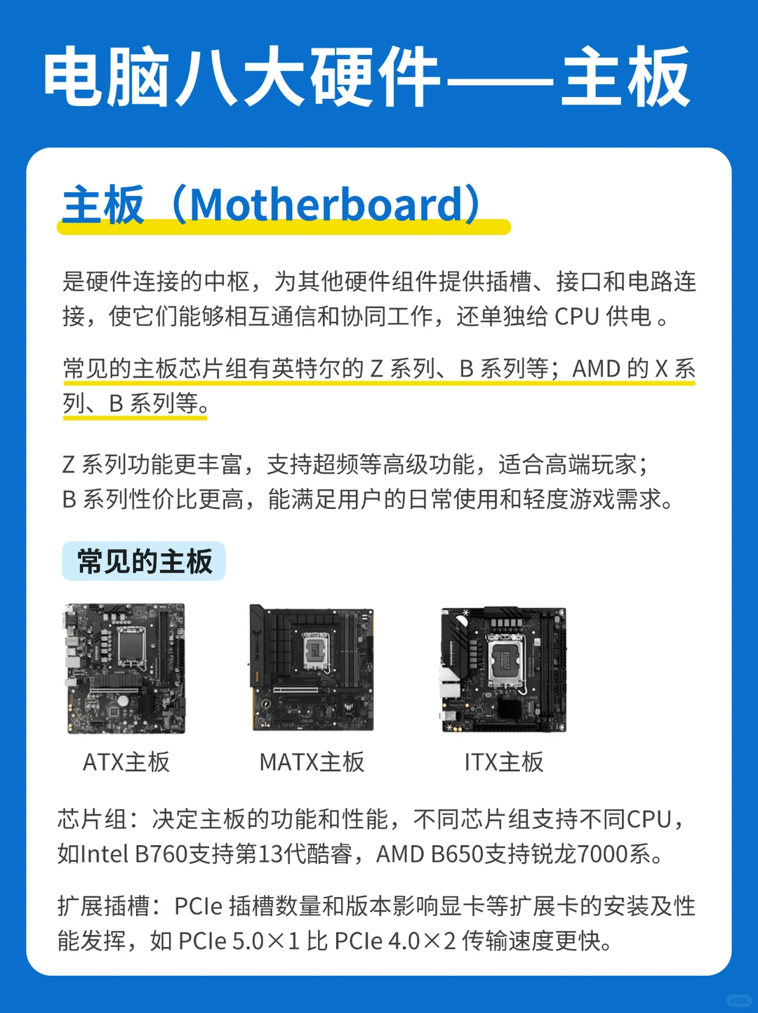 一篇看懂电脑8大硬件！新手组装电脑知识