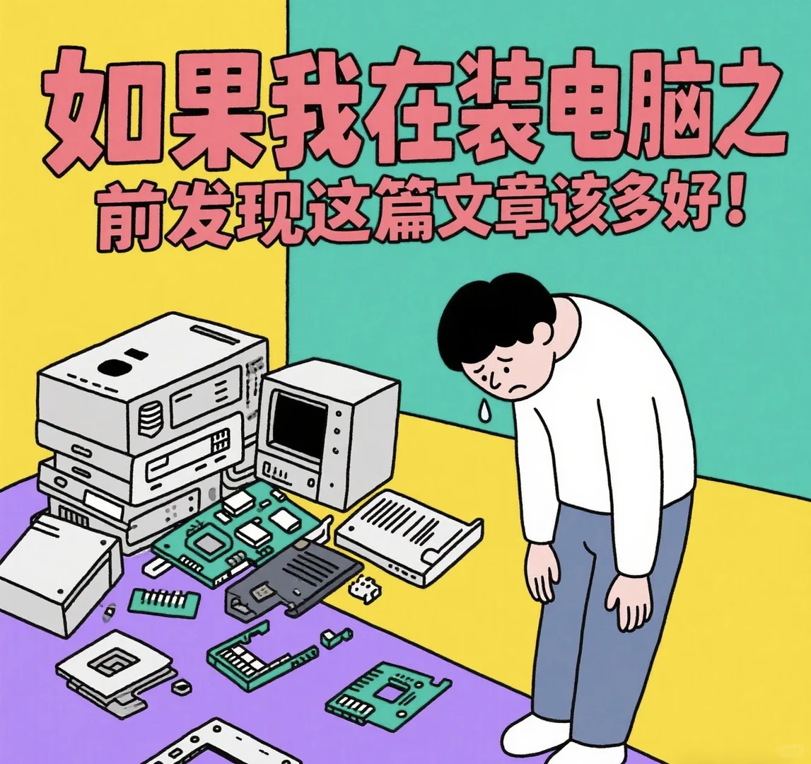 如何DIY电脑⚠️这八大个关键点要注意‼️