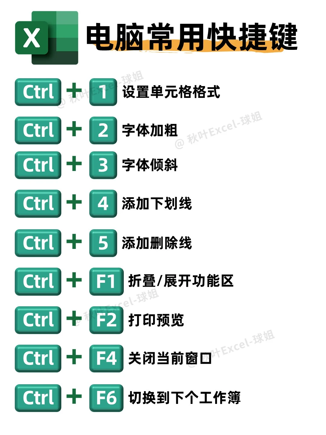 财务会计一定要会的快捷键函数，超实用🔥