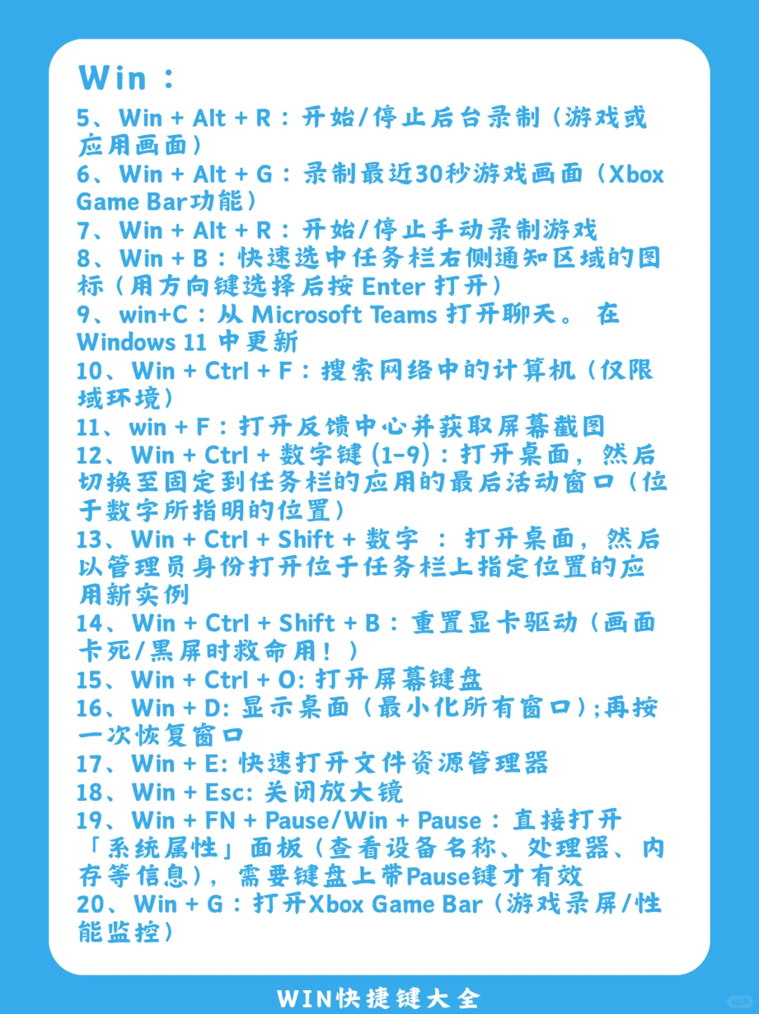 一篇就够了！windows快捷键大全！