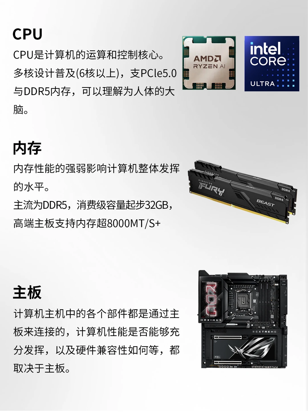 最全！电脑各部件详解