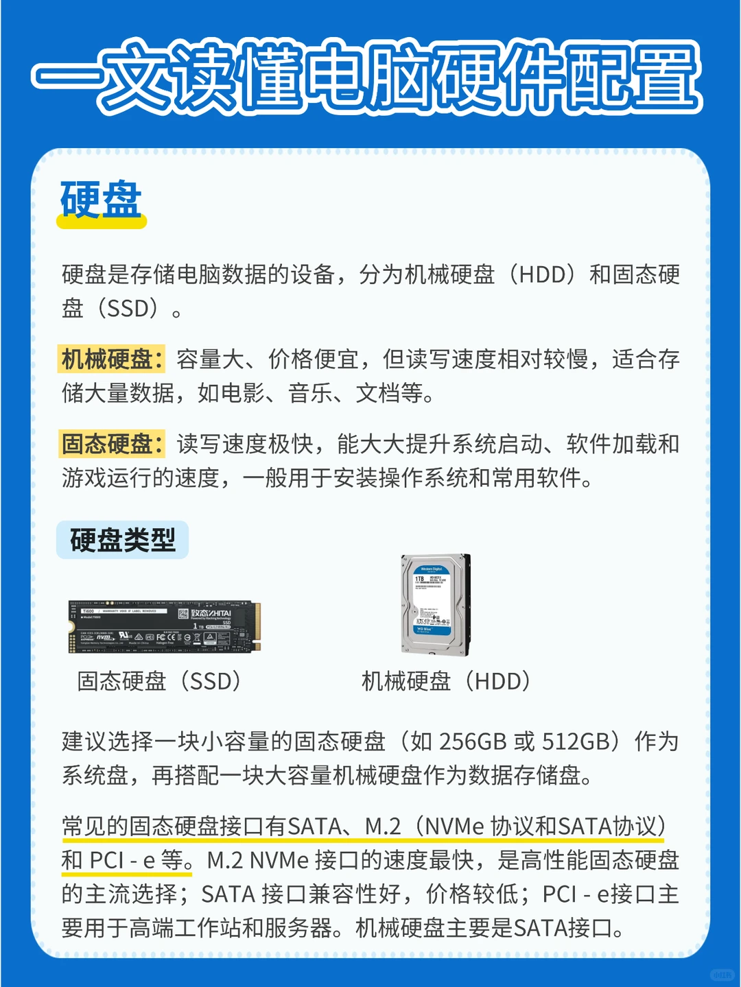 diy装机必看｜一篇读懂电脑8大硬件💻