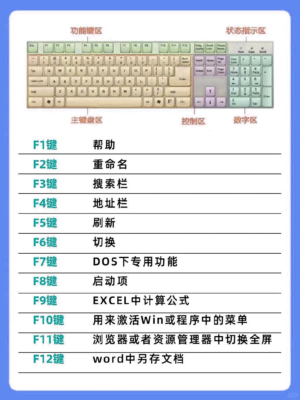 零基础学拼音打字办公软件⌨️先认识键盘