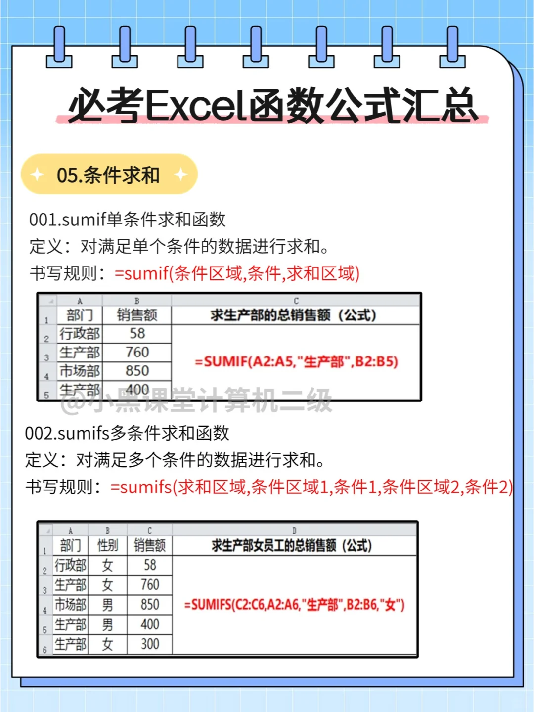 计算机二级Excel满分就差这些必考函数了