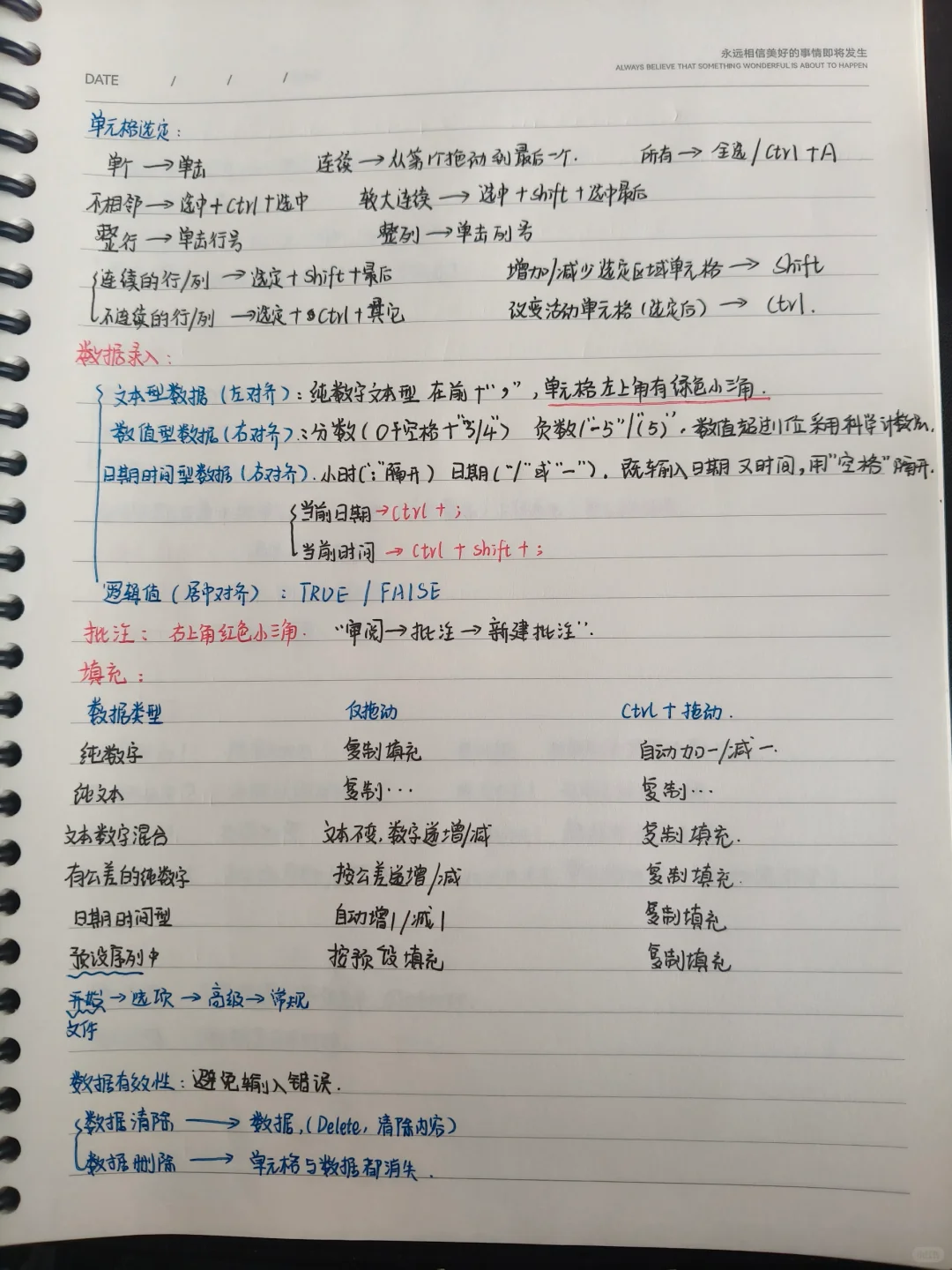 常用函数➕Excel笔记