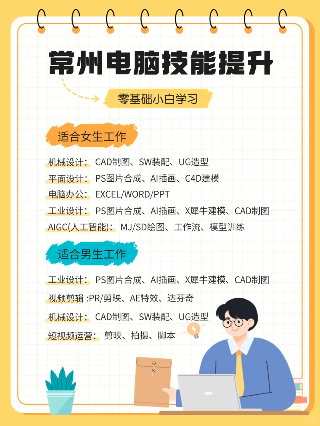 常州电脑技能培训新人必看