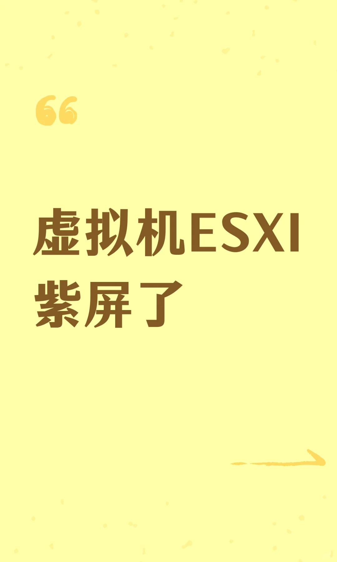 虚拟机ESXI紫屏了