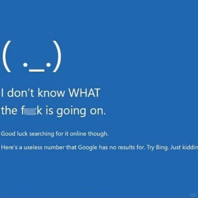 蓝屏的世界🌏➡️🔵