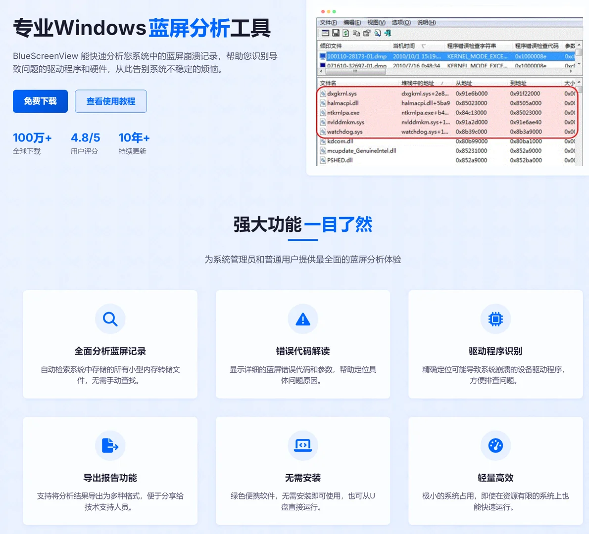 系统蓝屏代码定义故障查询