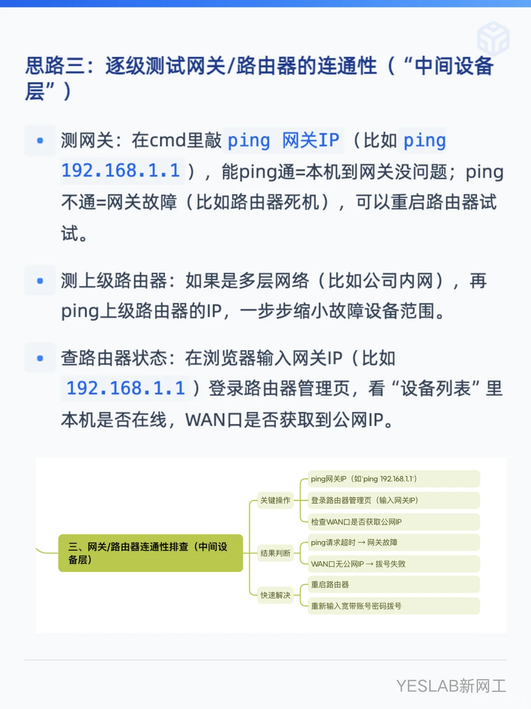 只需要5步!网络故障循序渐进排查流程