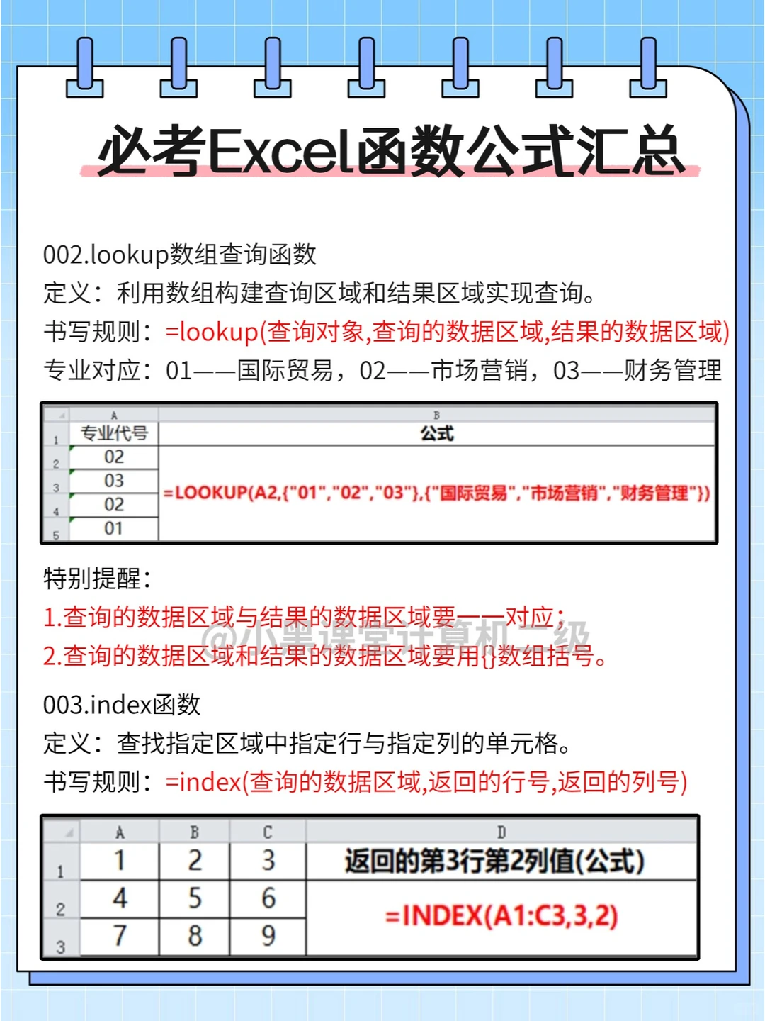 计算机二级Excel满分就差这些必考函数了
