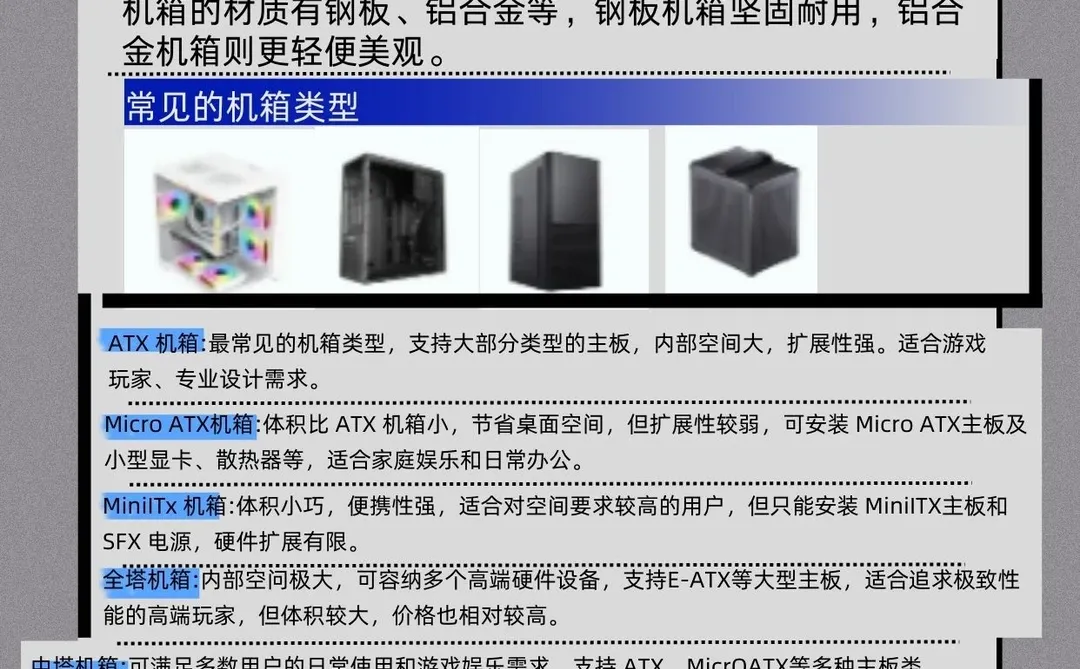 标题： 小白必看！组装电脑配置的8大硬件✅