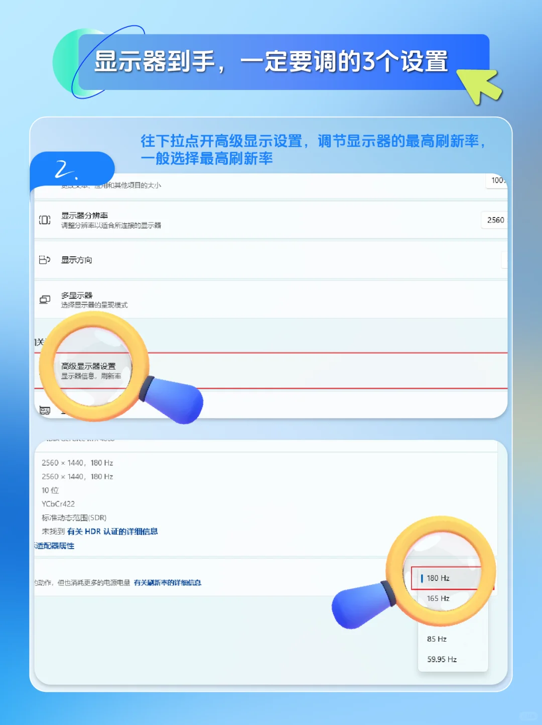新显示器到手 ，一定要调的3个设置！