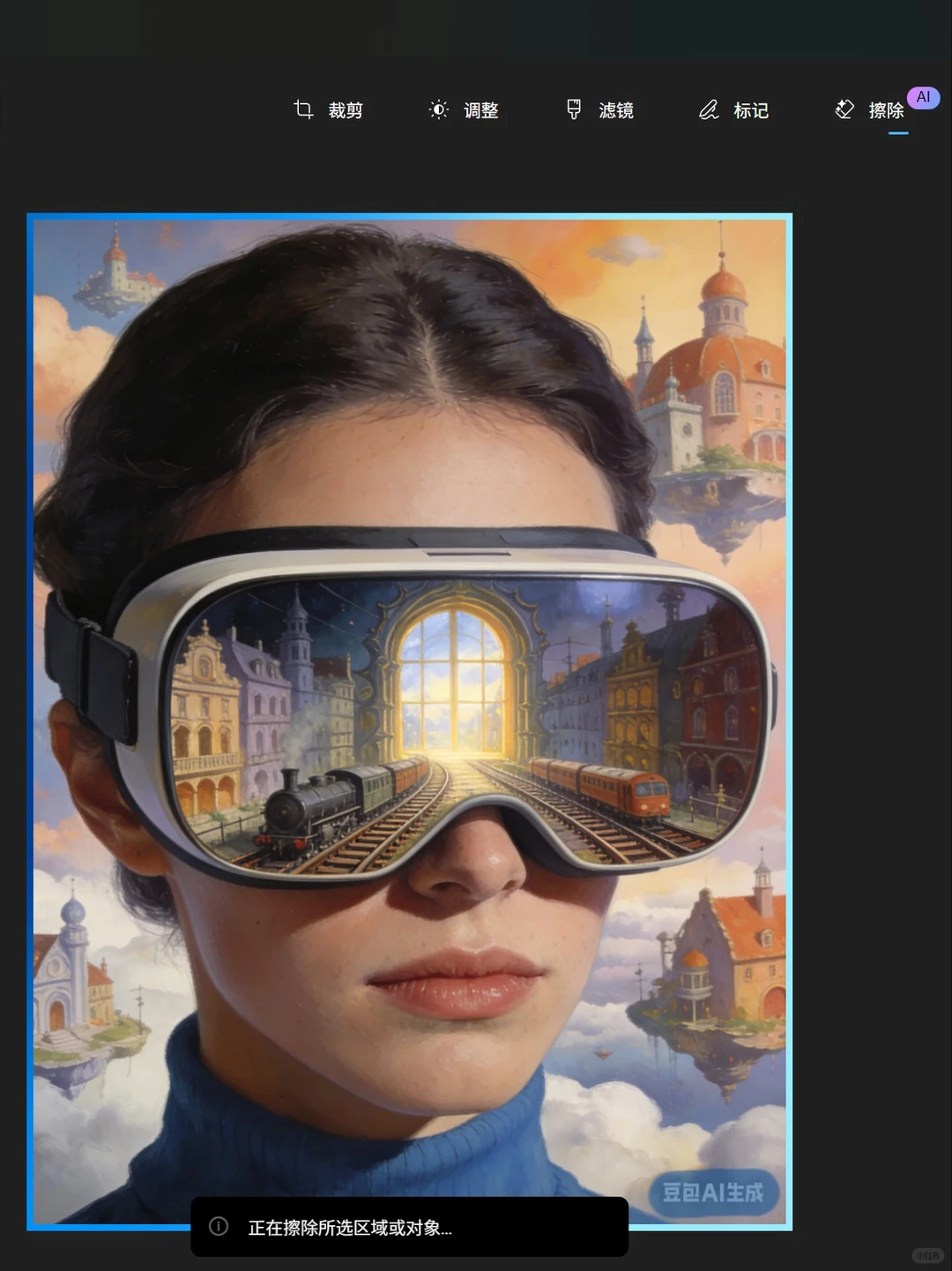 一步即可,Windows自带原生去水印功能