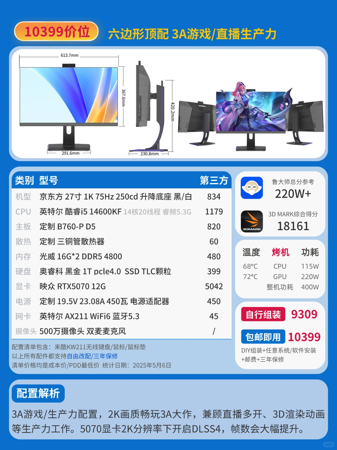 AI生产力电脑硬件解析！附一体机配置清单