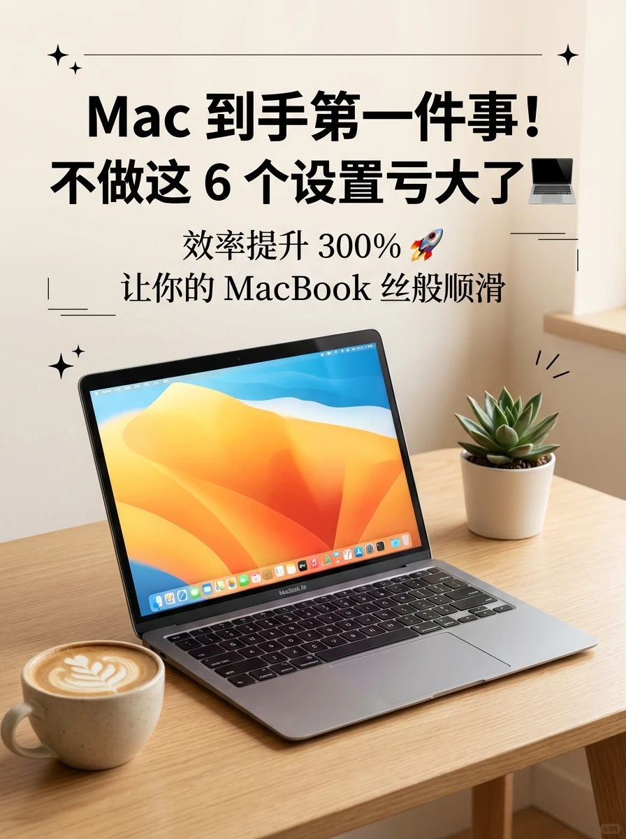 Mac新手必看！到手先做这6个设置，效率×3✨