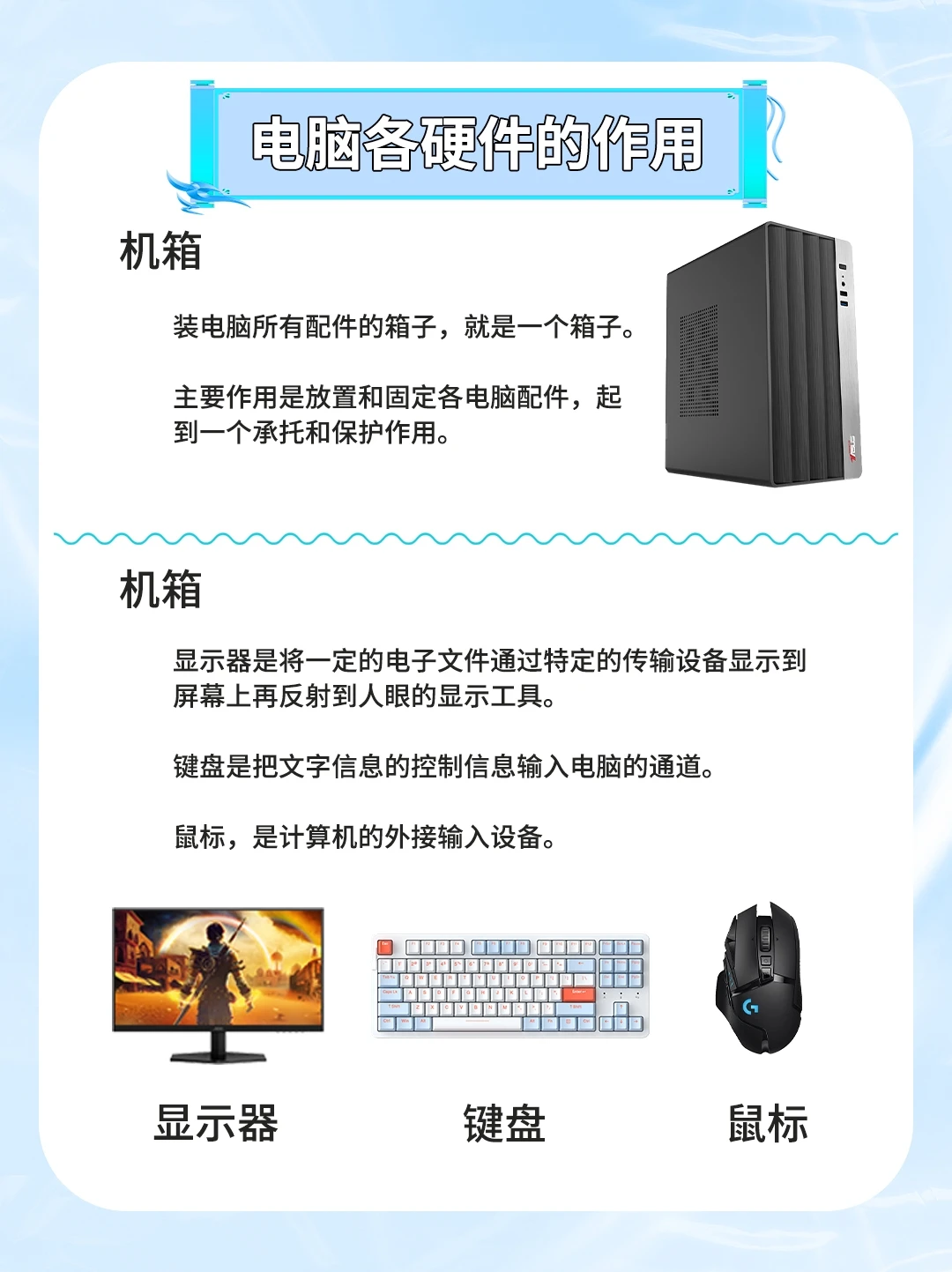 还不知道各电脑的硬件？看完你就懂了