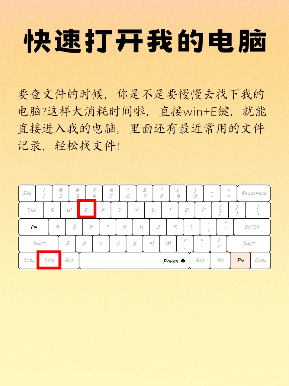 玩电脑一定要会的五个快捷键