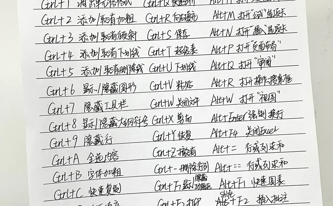 哭了😭终于有人把快捷键一次性说清楚了