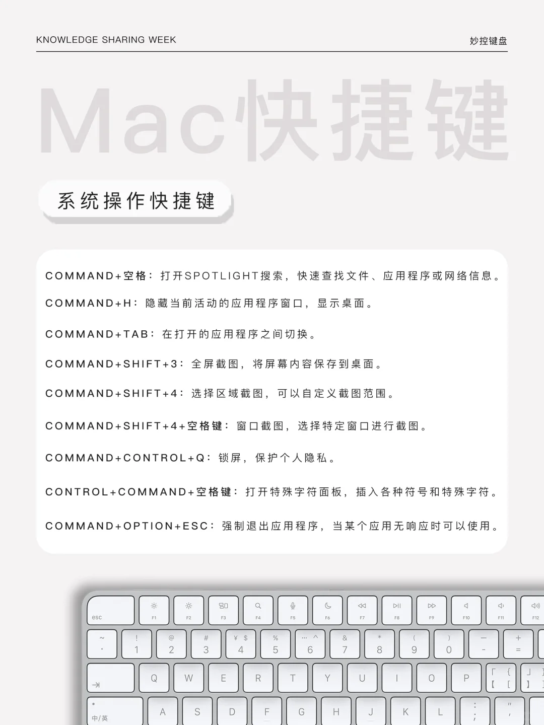 干货-Mac常用快捷键整理｜小白2分钟学会！